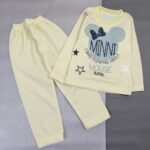 بلوز شلوار دخترانه زرد پاستیلی