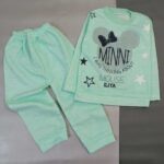 بلوز شلوار دخترانه سبز پاستیلی