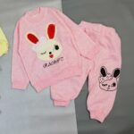 بلوز شلوار دخترانه صورتی