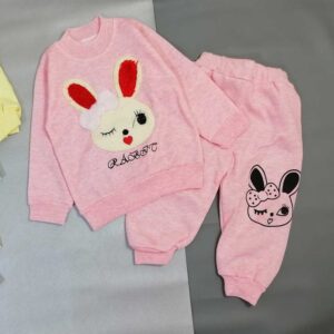 بلوز شلوار دخترانه صورتی