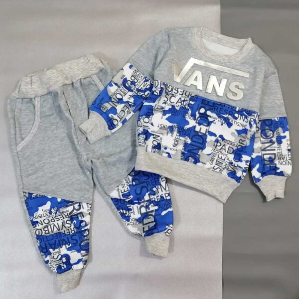 بلوز شلوار توکرکی پسرانه آبی