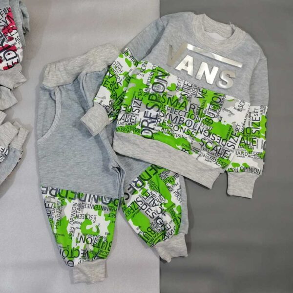 بلوز شلوار توکرکی پسرانه سبز