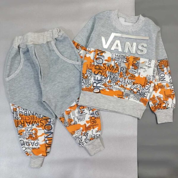 بلوز شلوار توکرکی پسرانه نارنجی