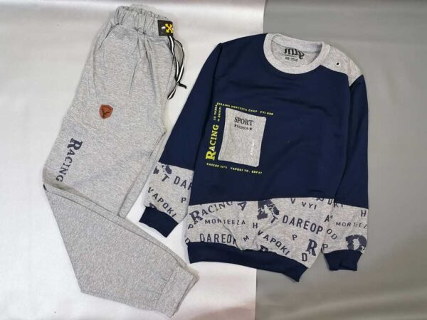 بلوز شلوار پسرانه سرمه ای