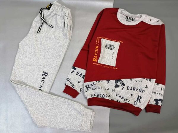 بلوز شلوار پسرانه قرمز