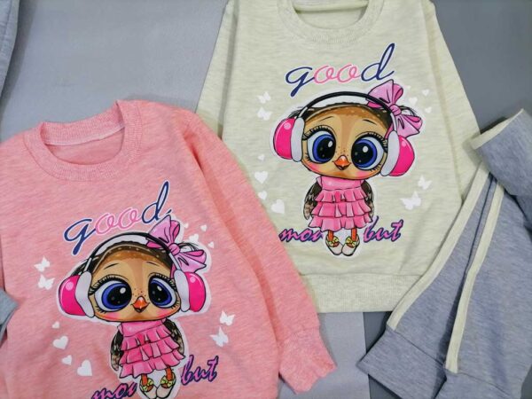 بلوز شلوار دخترانه طرح جغد