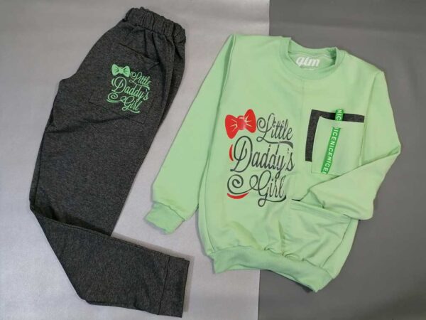 بلوز شلوار دخترانه سبز