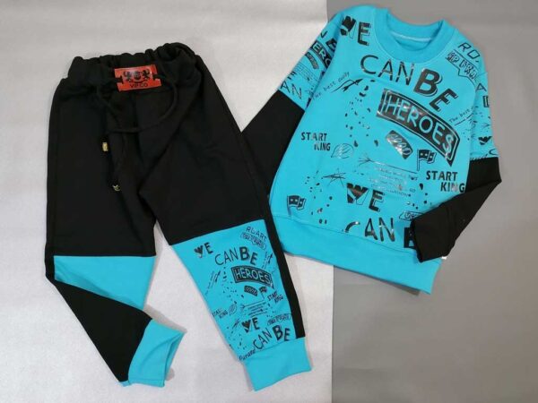 بلوز شلوار پسرانه آبی