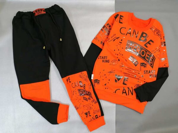 بلوز شلوار پسرانه نارنجی