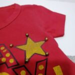 تیشرت شلوارک نوزادی دخترانه مرواریدی - Image 3