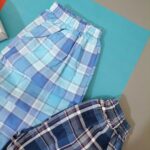 شلوار کوتاه چهارخونه بچه گانه