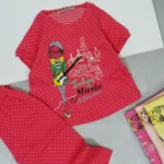 تیشرت شلوارک دخترانه موزیک خالخالی | صفر تا 2 سال