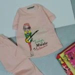 تیشرت شلوارک دخترانه موزیک خالخالی | صفر تا 2 سال - Image 4