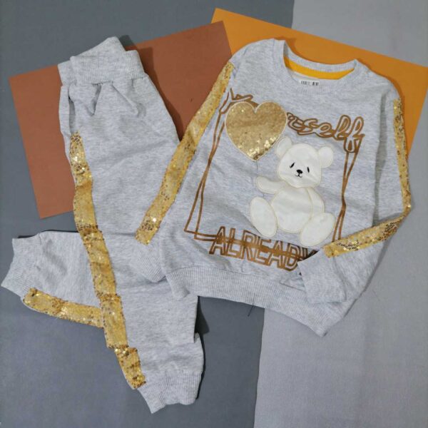 بلوز شلوار پولکی دخترانه پاییزی