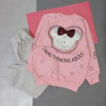 بلوز شلوار دخترانه میکی موس پولکی