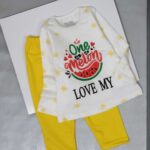 بلوز شلوار دخترانه بچگانه یلدایی طرح هندوانه