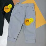 شلوار کتان مام فیت طوسی