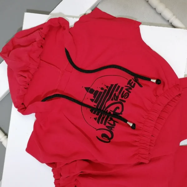 کراپ دخترانه کلاه دار با شلوار بگ | صفر تا 5 سال - Image 2