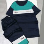 تیشرت شلوارک سرمه ای بچگانه