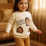 بلوز دخترانه قلبی