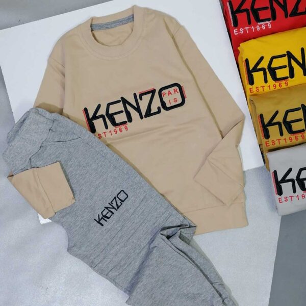 بلوز شلوار روزمره پسرانه کرمی