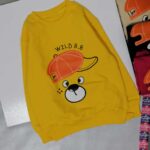 بلوز تک بچه گانه اسپرت زرد مناسب 2 تا 5 سال