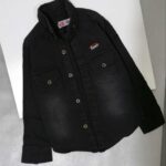 پیراهن دو جیب جین لی مشکی پسرانه مناسب 2 تا 17 سال