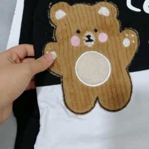 بلوز و شلوار شیک و اسپرت تدی مخملی مناسب 2 تا 9 سال