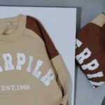 بلوز پسرانه تم کرم و قهوه ای