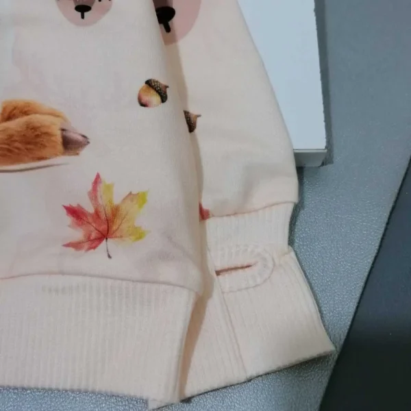 بلوز تک دخترانه طرح آهو مناسب 2 تا 9 سال