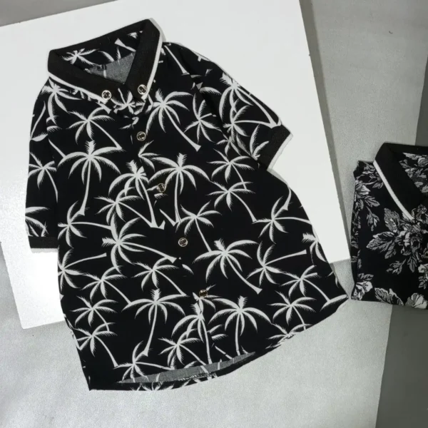 پیراهن هاوایی پسرانه وارداتی مشکی