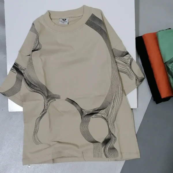 تیشرت لانگ پسرانه جنس پنبه مناسب 5 تا 17 سال - Image 6