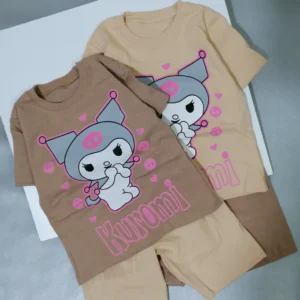 تیشرت شلوارک دخترانه کرومی