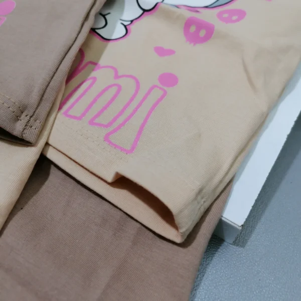 تیشرت شلوارک دخترانه کرومی