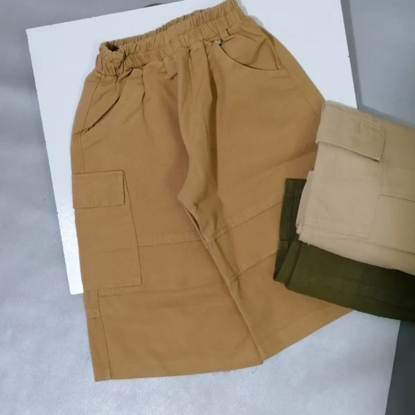 شلوارک کتان اسپرت بچه گانه