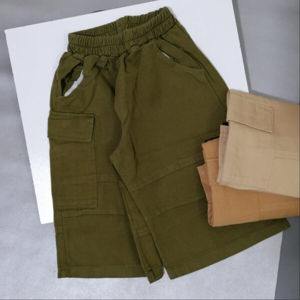 شلوارک کتان کارگو اسپرت | 7 تا 15 سال - Image 9