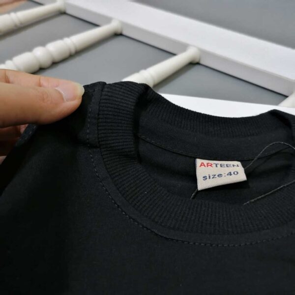 تیشرت مشکی محرمی پسرانه ساده