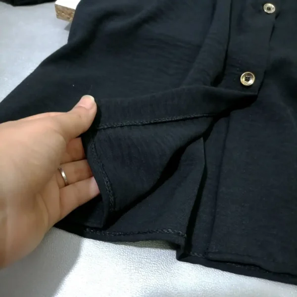 پیراهن مانتویی دخترانه پرنسسی مشکی