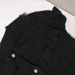 شومیز دخترانه گیپوردار مشکی