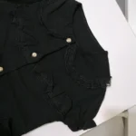 شومیز دخترانه گیپوردار مشکی