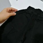 شلوارک کتان اسپرت بچه گانه مشکی