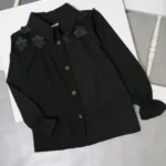 شومیز دخترانه مجلسی مشکی