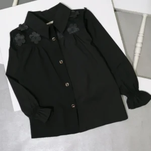 شومیز دخترانه مجلسی مشکی