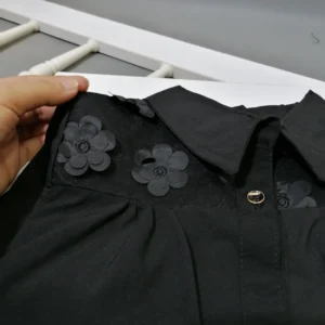 شومیز دخترانه مجلسی مشکی