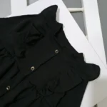 پیراهن مانتویی دخترانه پرنسسی مشکی