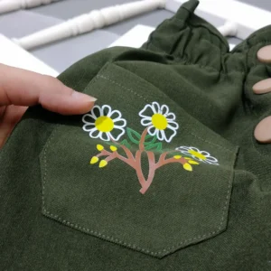 شلوار کتان گل دار