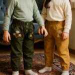 شلوار کتان دخترانه