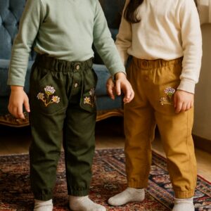 شلوار کتان دخترانه