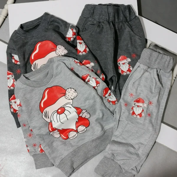 ست اقتصادی بلوز شلوار بابانوئل | 0 تا 7 سال - Image 2