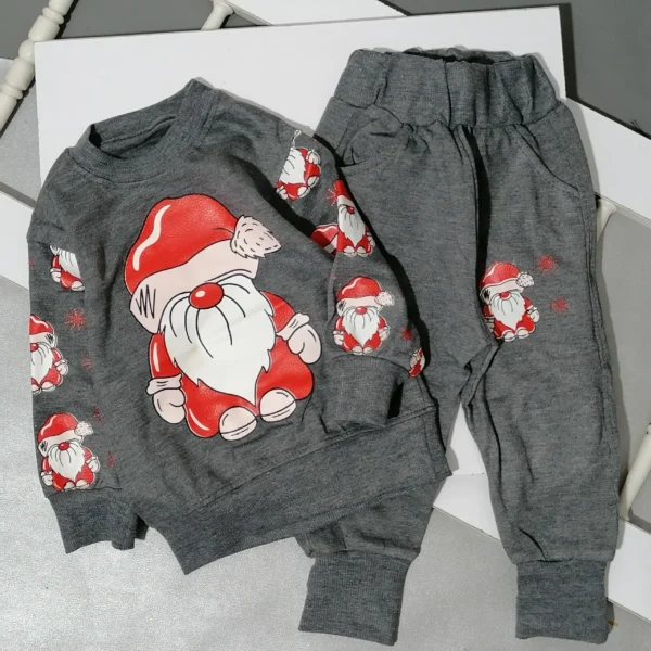 ست اقتصادی بلوز شلوار بابانوئل | 0 تا 7 سال - Image 8